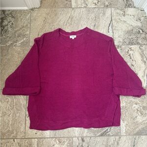 EUC Size Large Umgee USA Magenta Knit Sweater Top